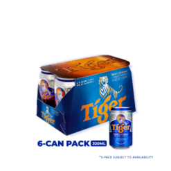 Tiger Beer 320ml [6 pack /24 pack] - Tiger 6-pack