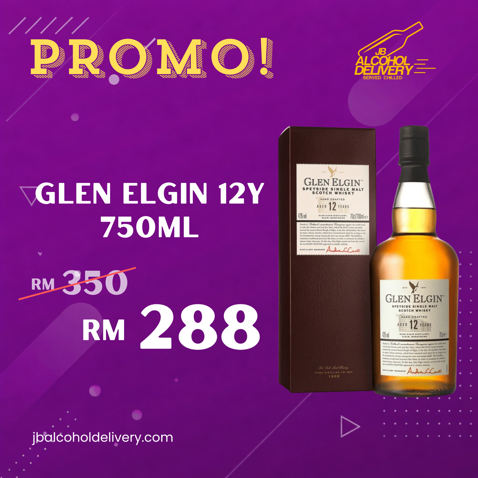 Glen Elgin 12 Years 750ml