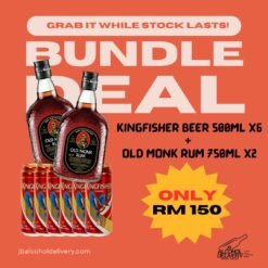 Indian Bundle (Kingfisher Beer x6 + Old Monk Rum x2)