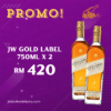 Johnnie Walker Gold Label Bundle (2 x 750ml)