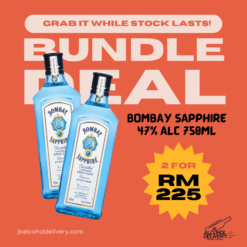 Bombay Sapphire 47% Alc Bundle (750ml x 2)