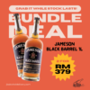 Jameson Black Barrel Bundle Deal (2 x 1L)
